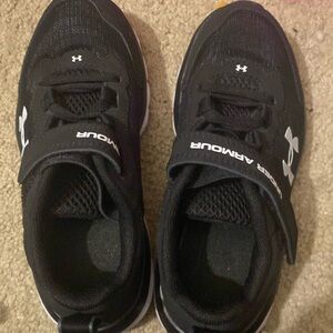 Gently used (worn once) boys size 13 under armour shoes
